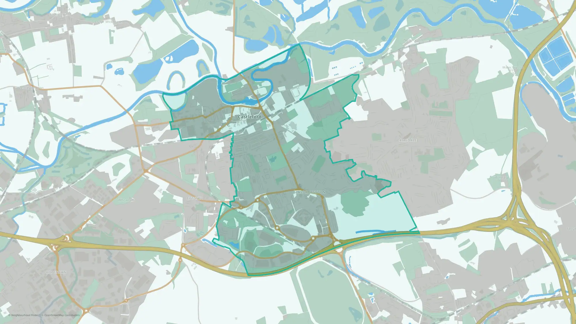 Castleford Central and Glasshoughton