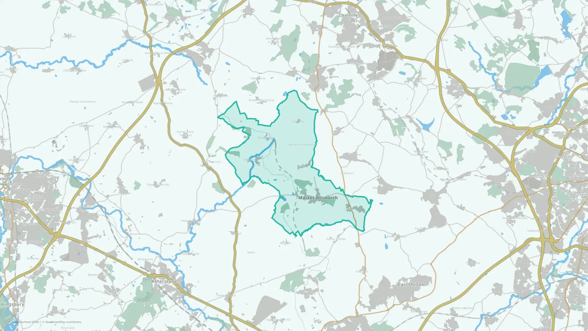 Cadeby, Carlton and Market Bosworth with Shackerstone