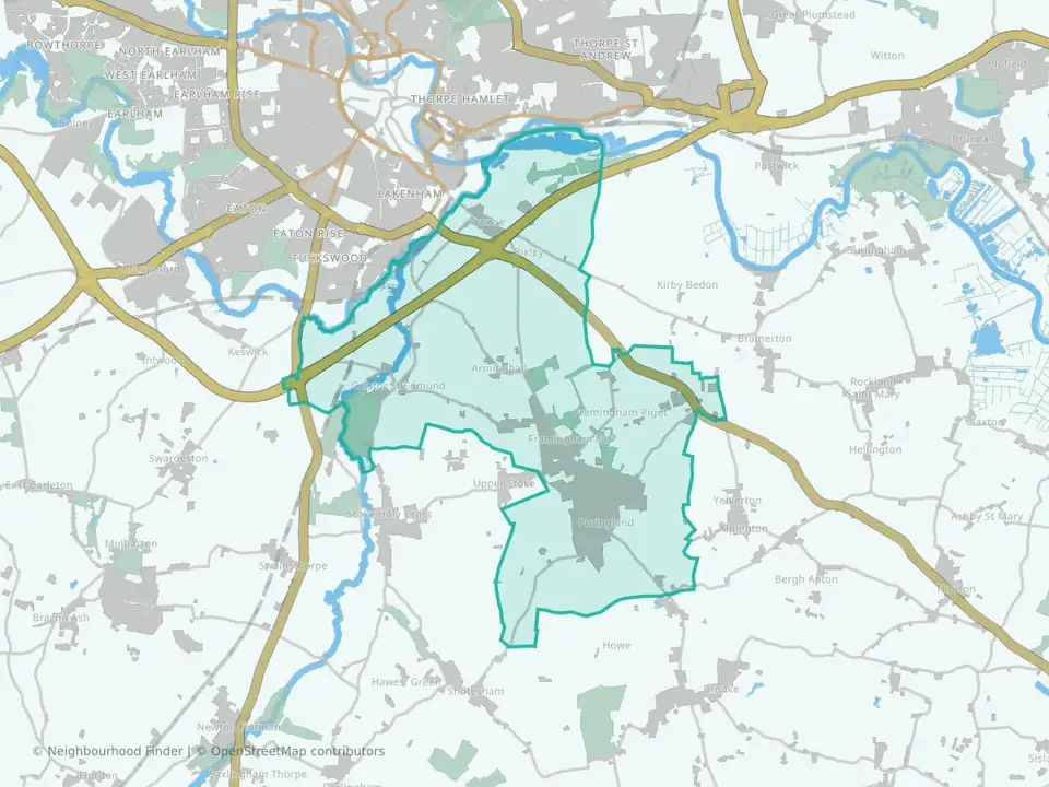 Poringland, Framinghams & Trowse