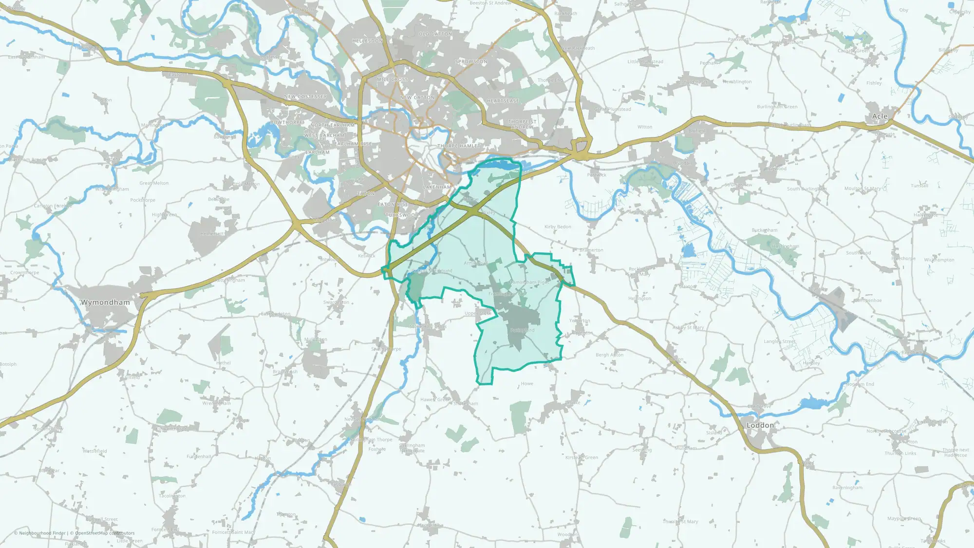 Poringland, Framinghams & Trowse