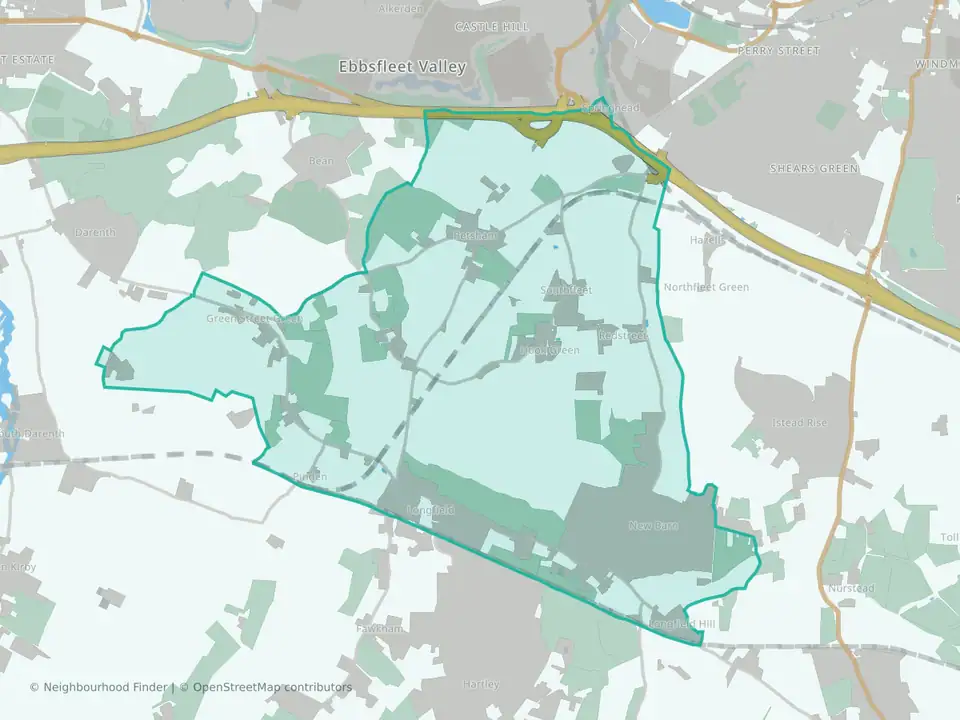 Longfield, New Barn & Southfleet