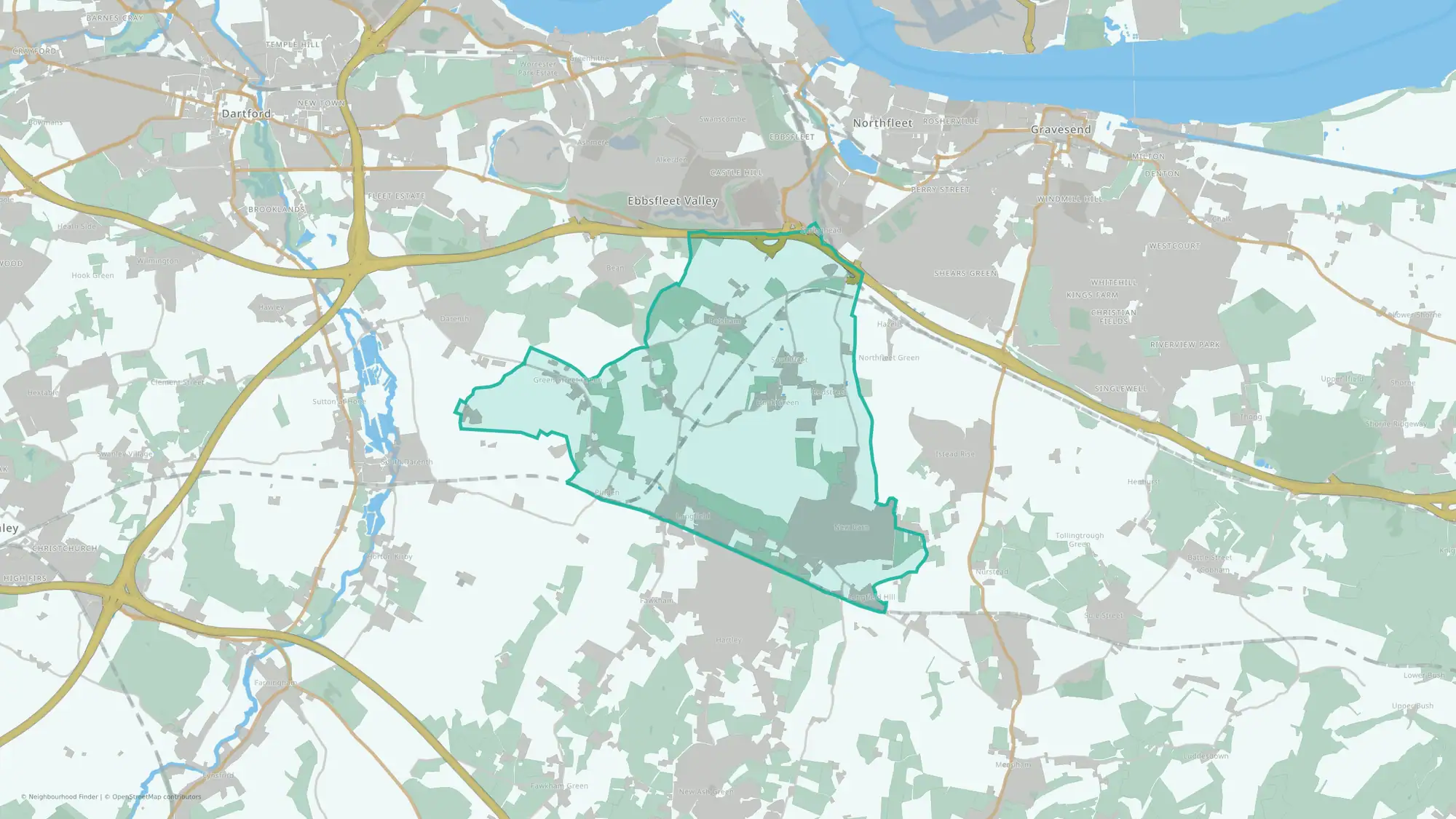 Longfield, New Barn & Southfleet