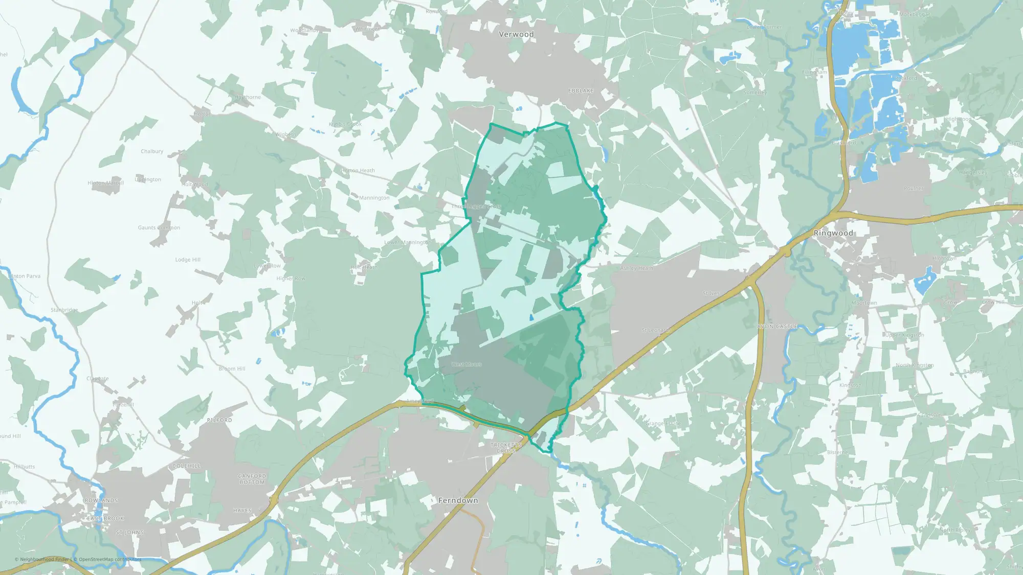 West Moors & Three Legged Cross