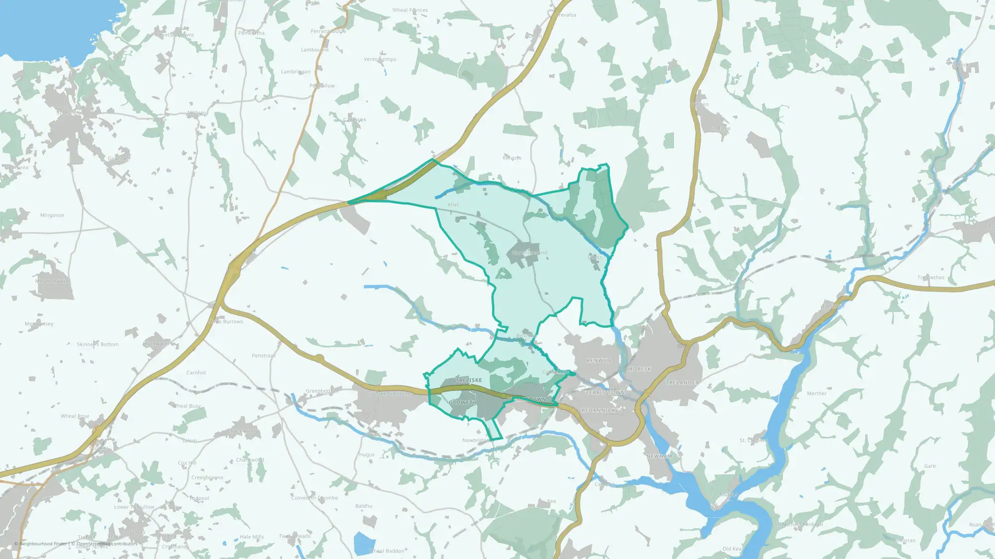 Gloweth, Malabar & Shortlanesend