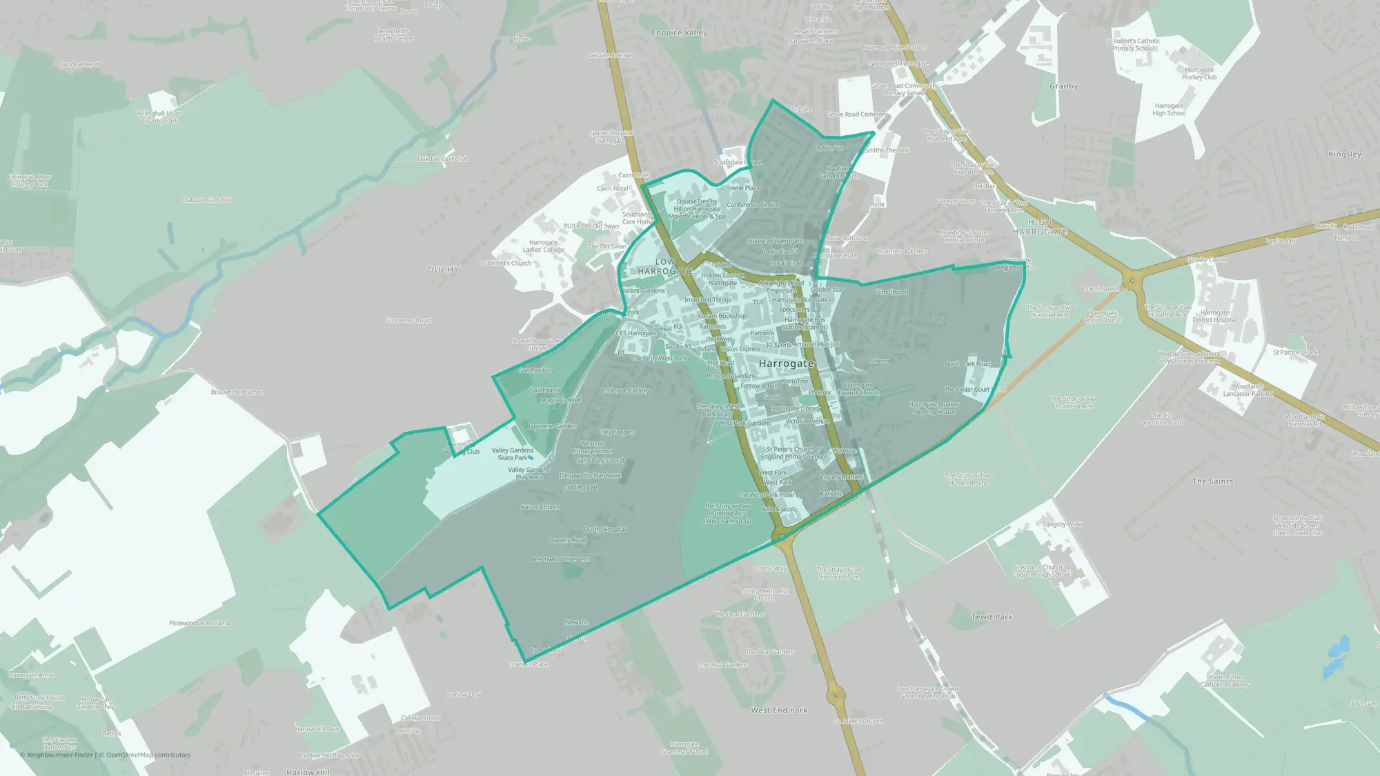 Valley Gardens & Central Harrogate