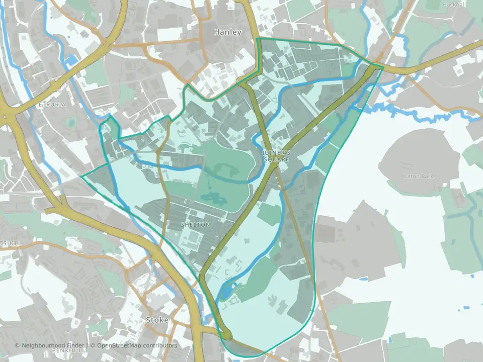 Hanley Park, Joiner's Square & Shelton