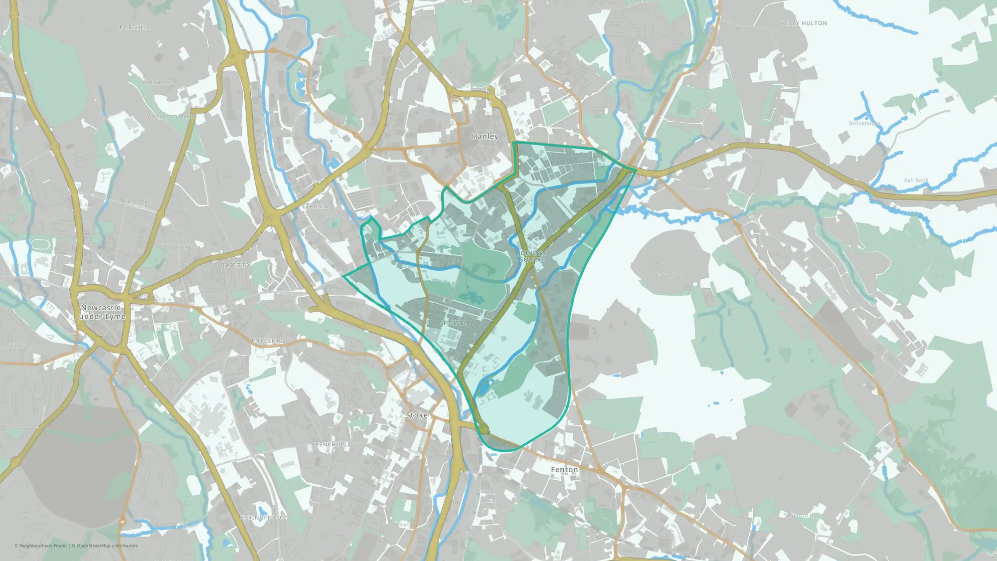 Hanley Park, Joiner's Square & Shelton