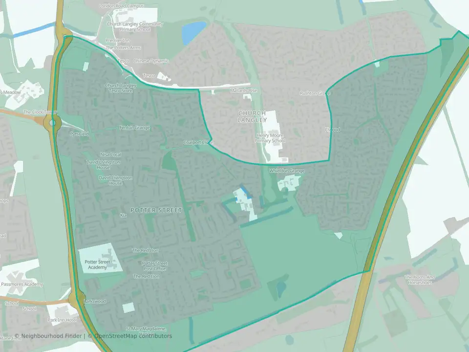 Church Langley South & Potter Street