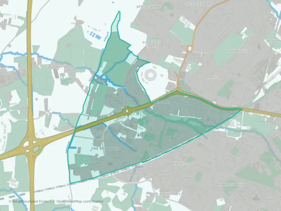 Benhall, the Reddings & Fiddler's Green