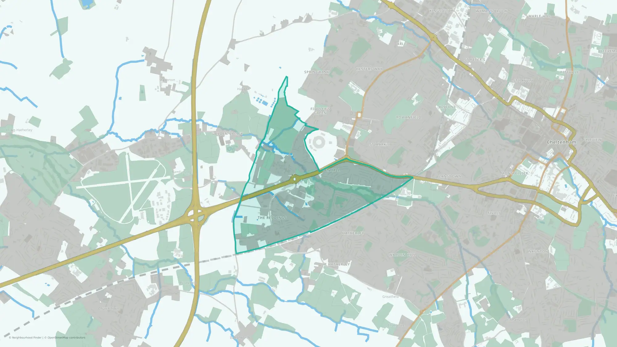 Benhall, the Reddings & Fiddler's Green