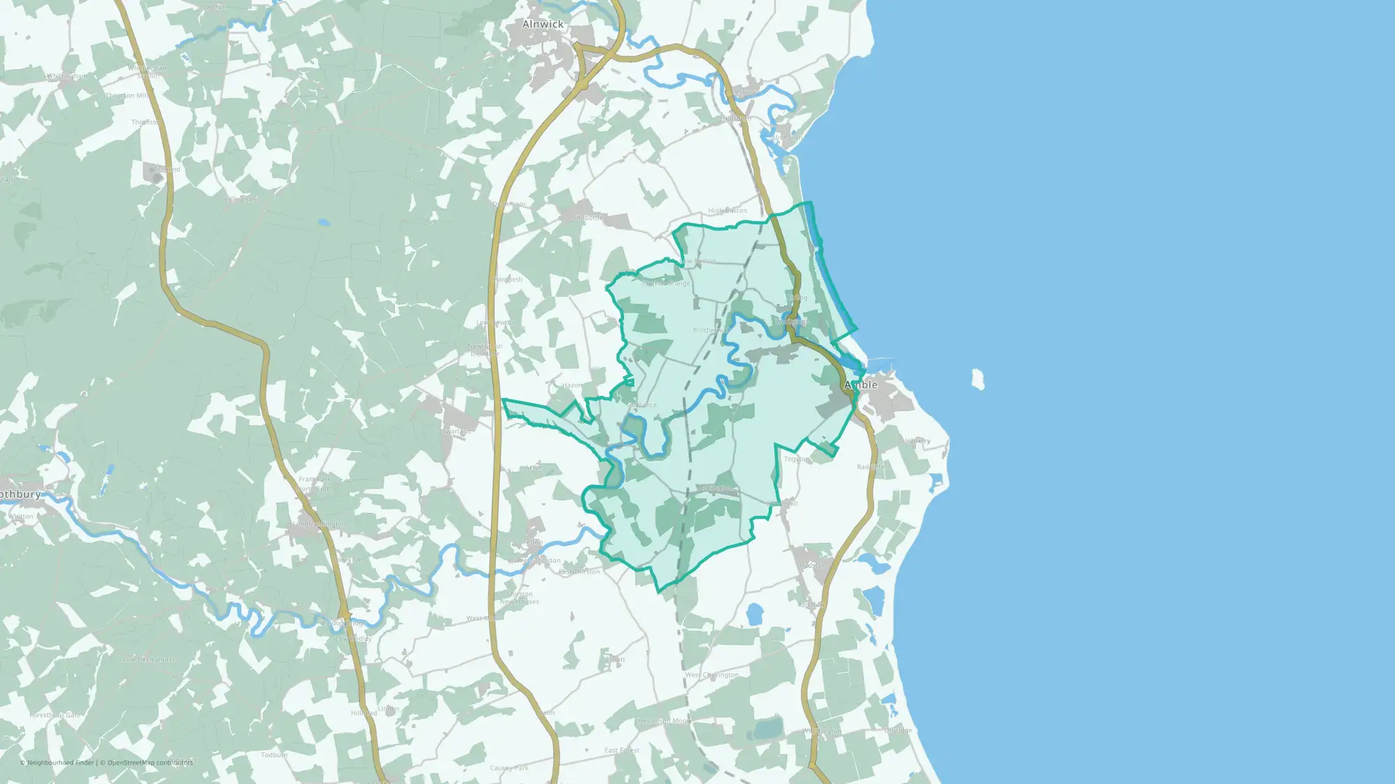 Amble West with Warkworth