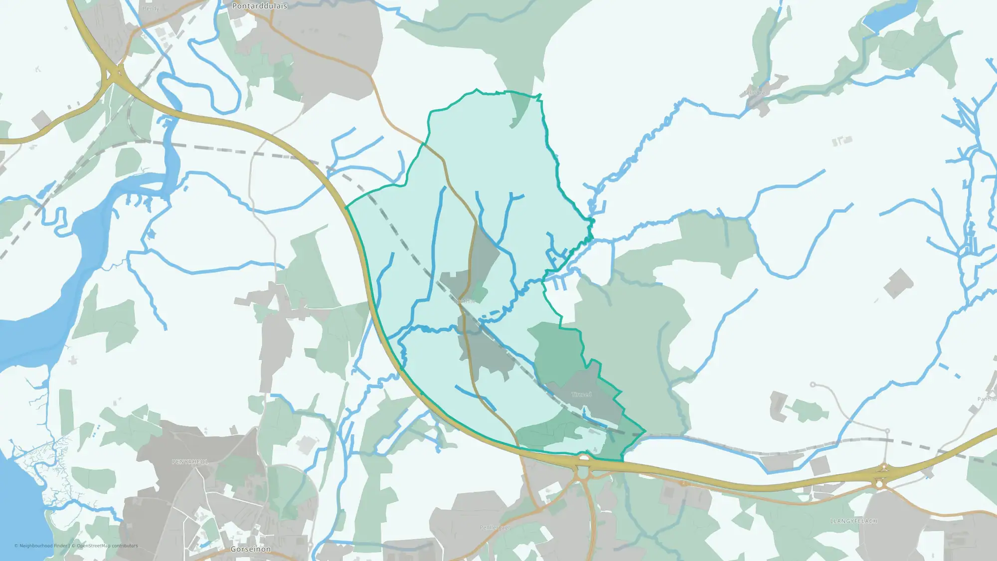 Pontlliw and Tircoed