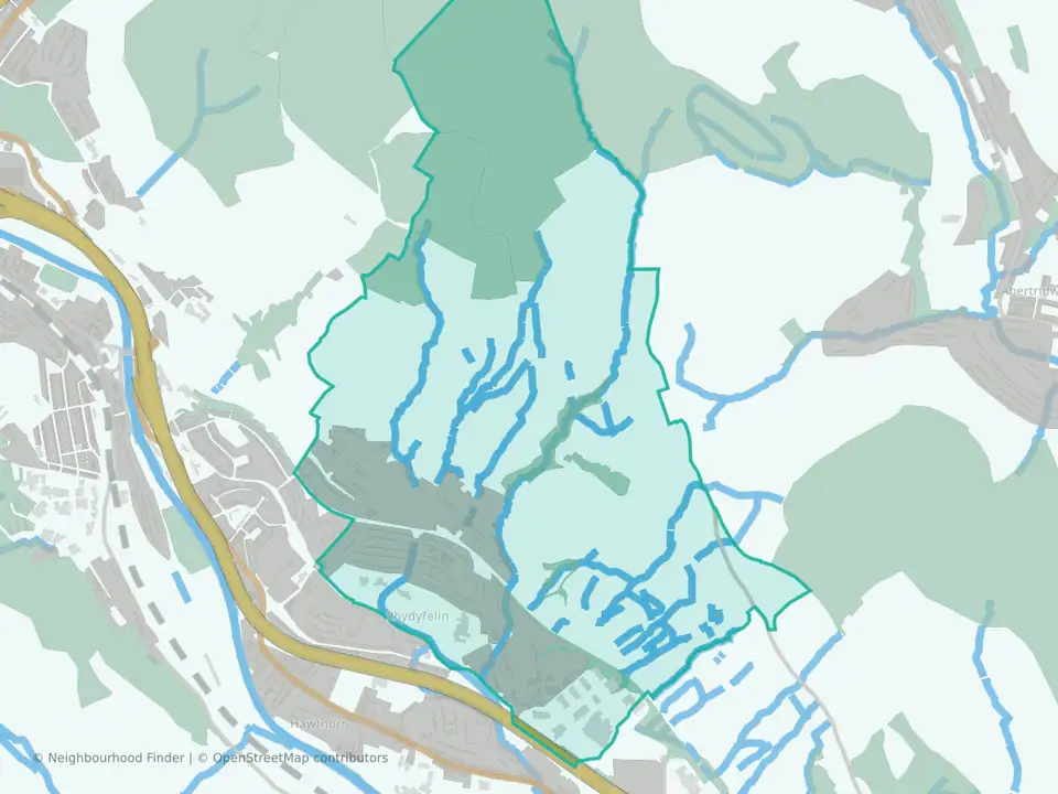 Upper Rhydfelen and Glyn-taf