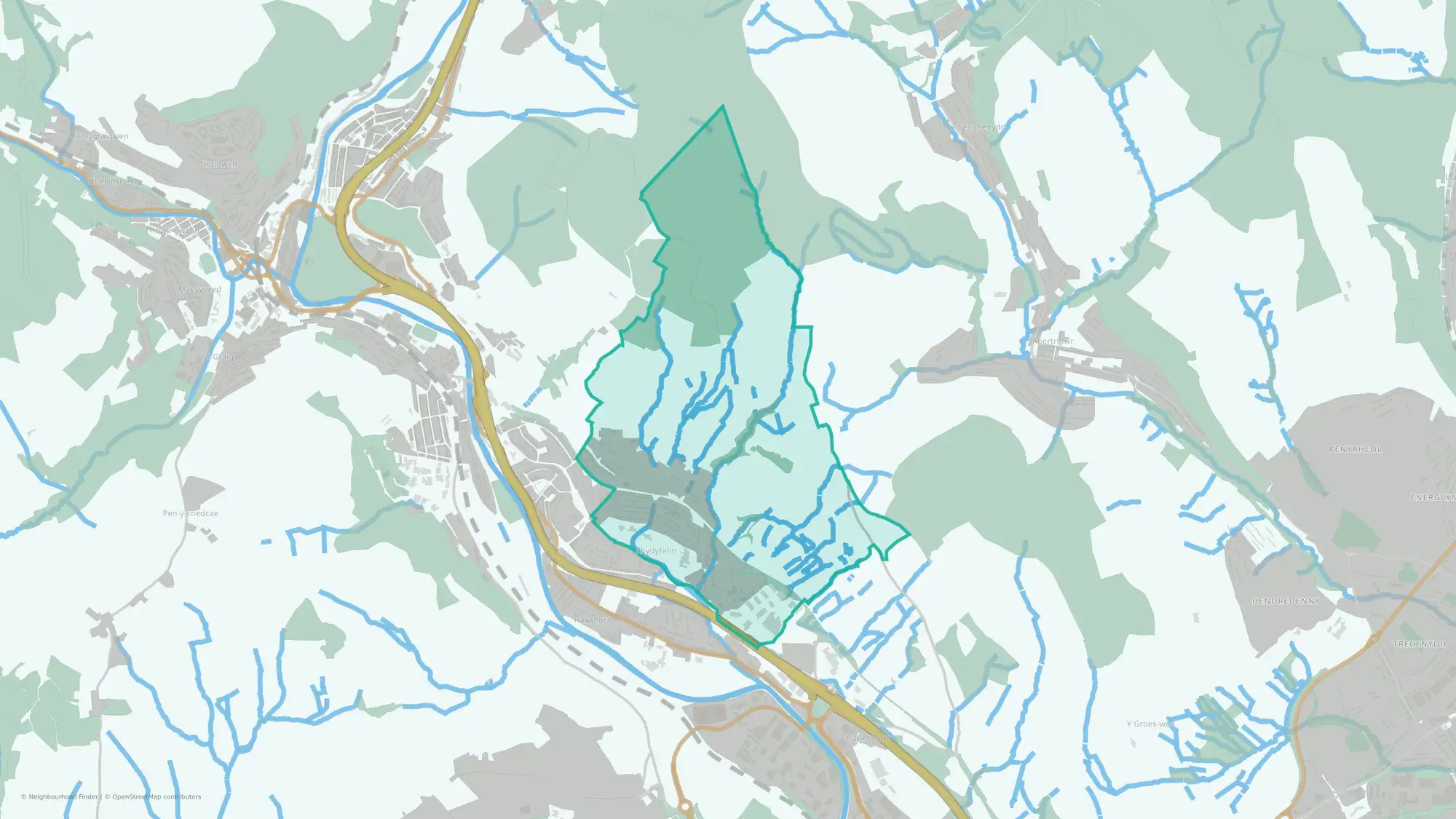 Upper Rhydfelen and Glyn-taf