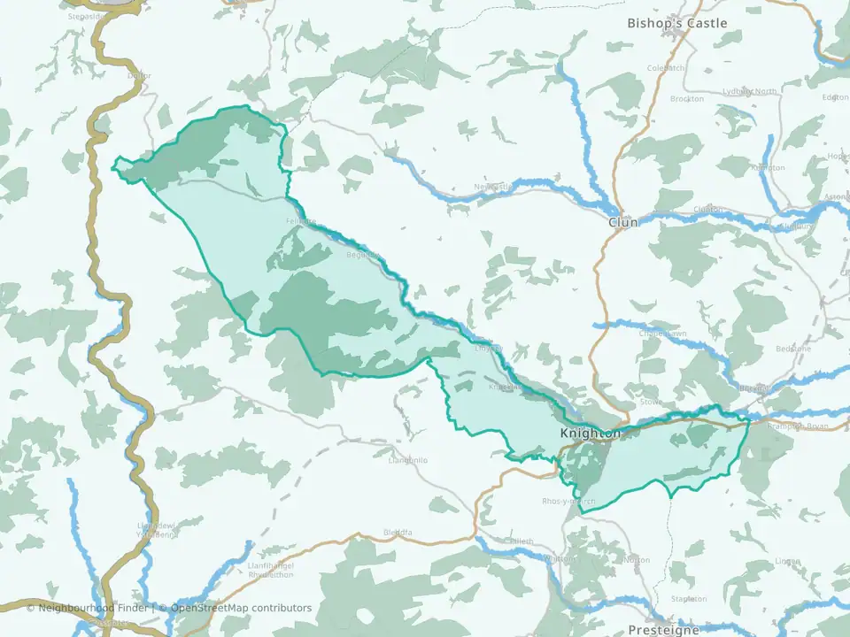 Knighton with Beguildy