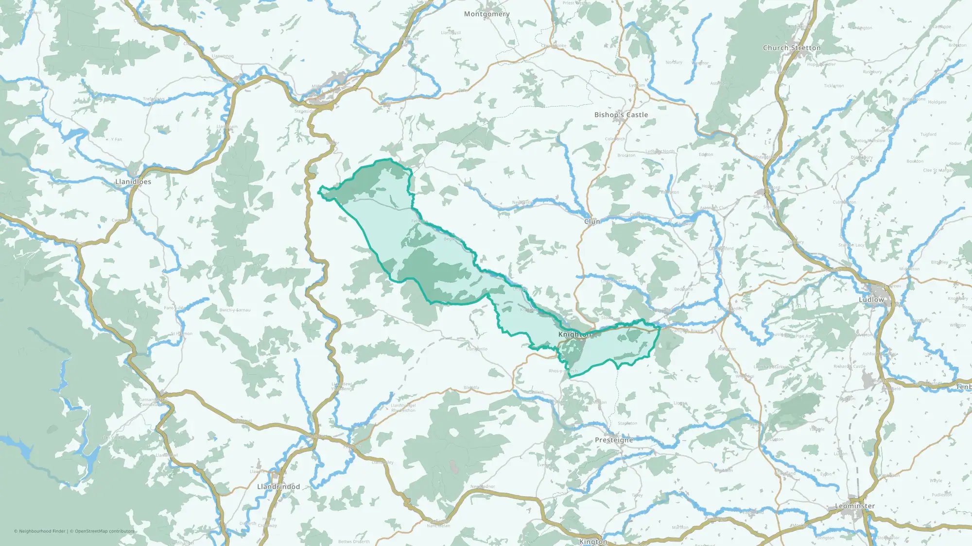 Knighton with Beguildy