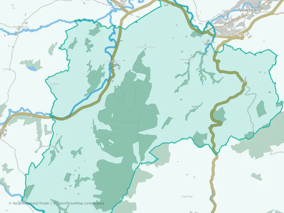 Llandinam with Dolfor