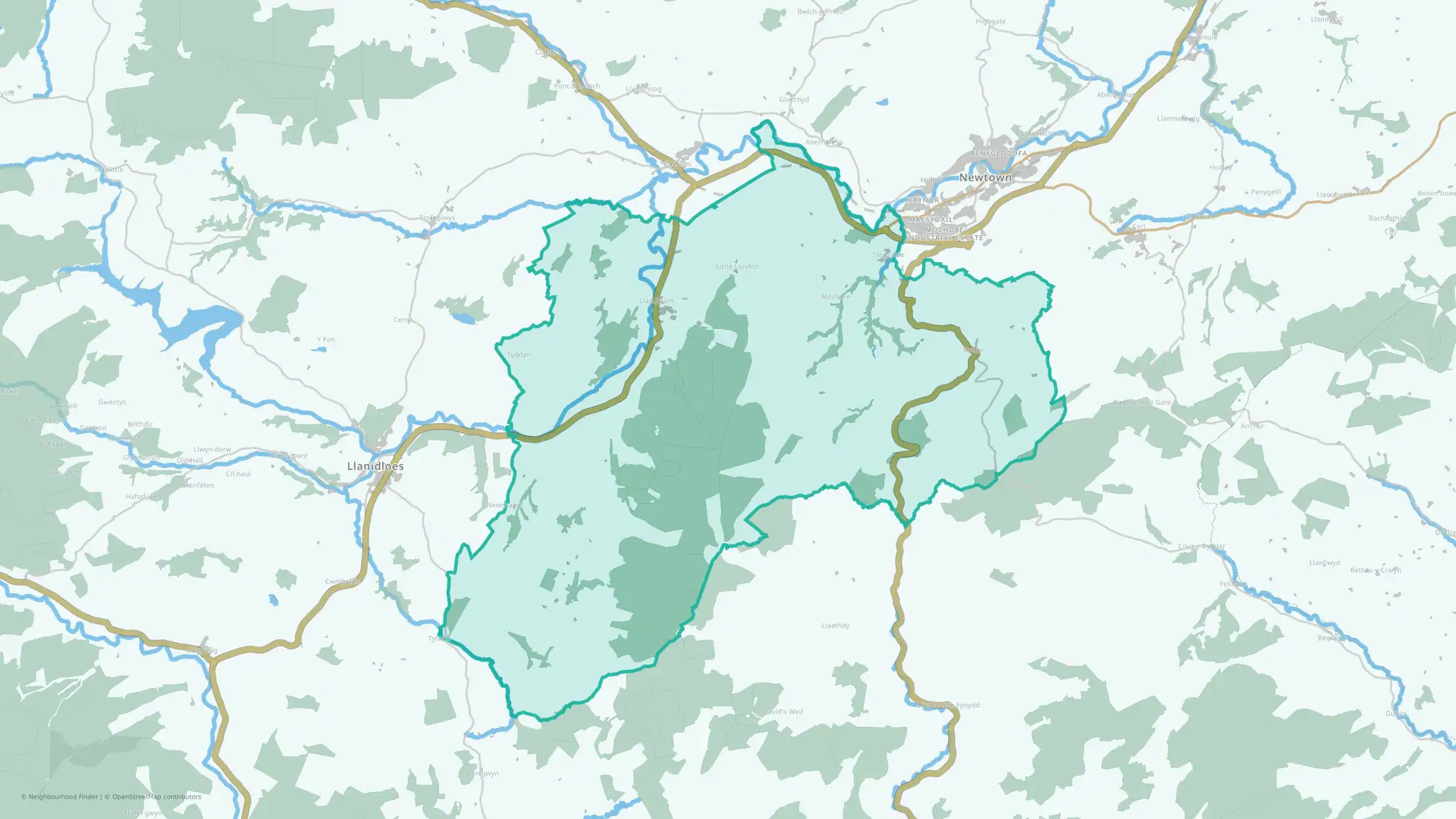 Llandinam with Dolfor