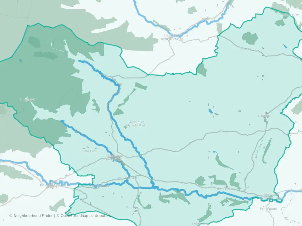 Llanrhaeadr-ym-Mochnant and Llansilin