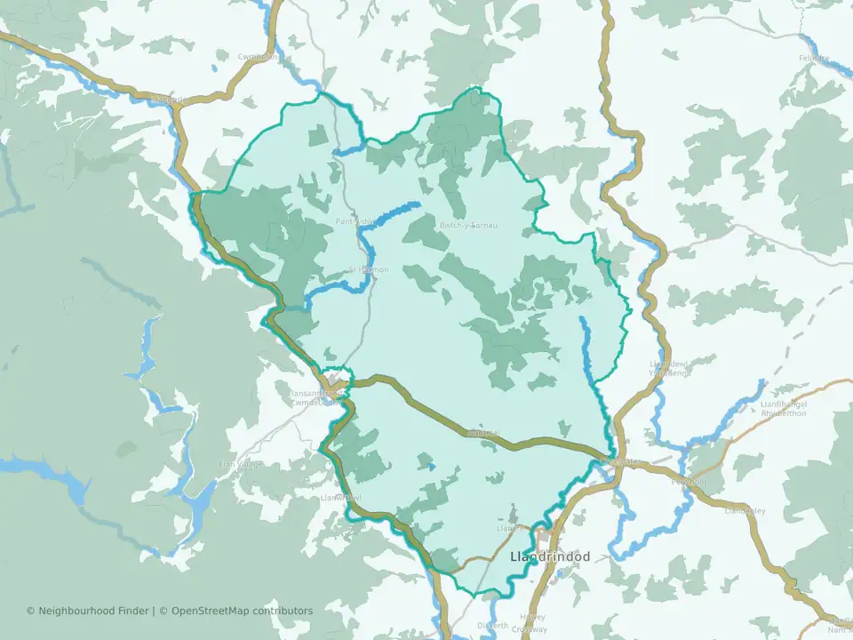Llanyre with Nantmel