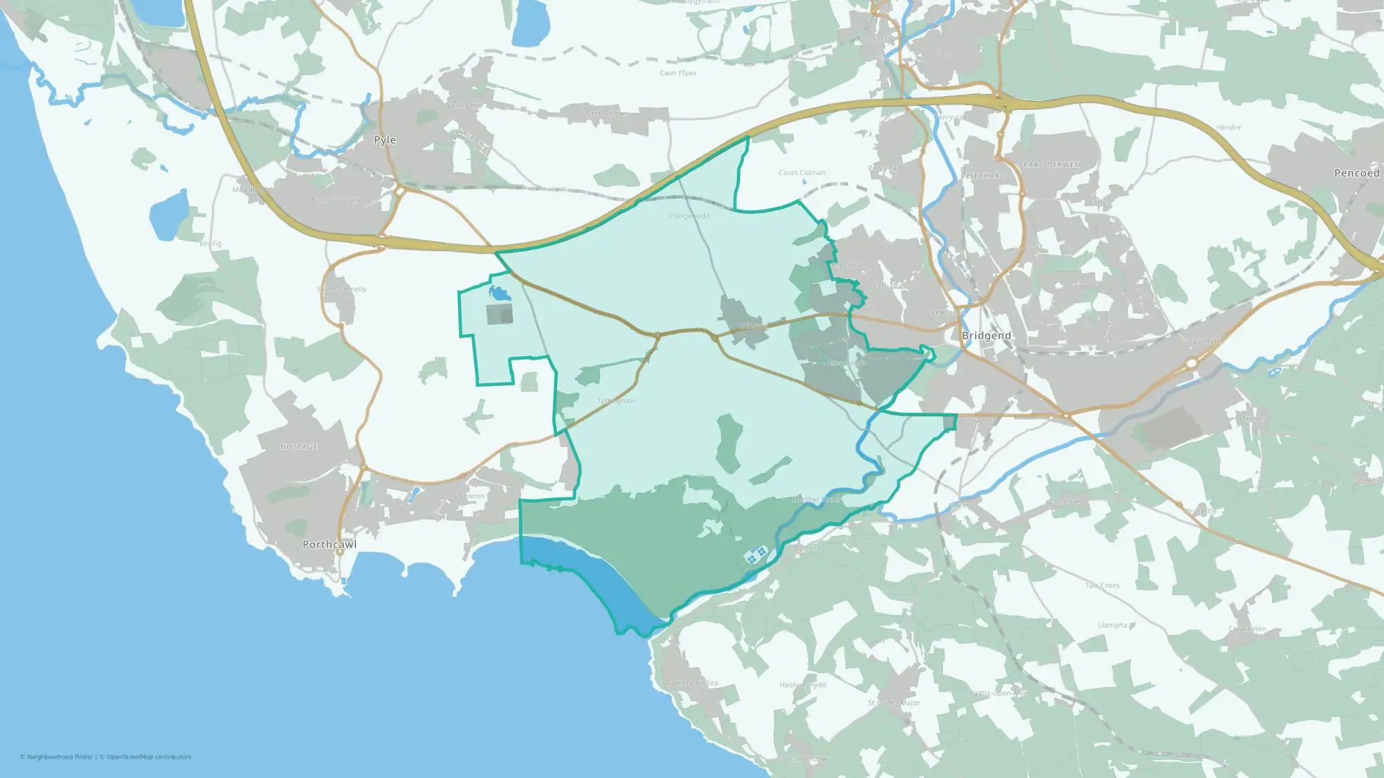 Bryntirion, laleston and Merthyr Mawr