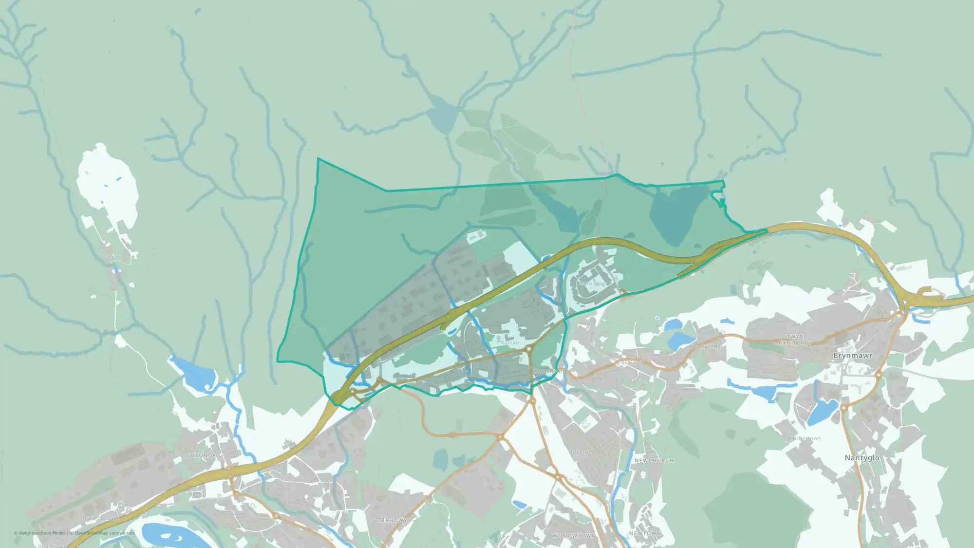 Rassau and Garnlydan