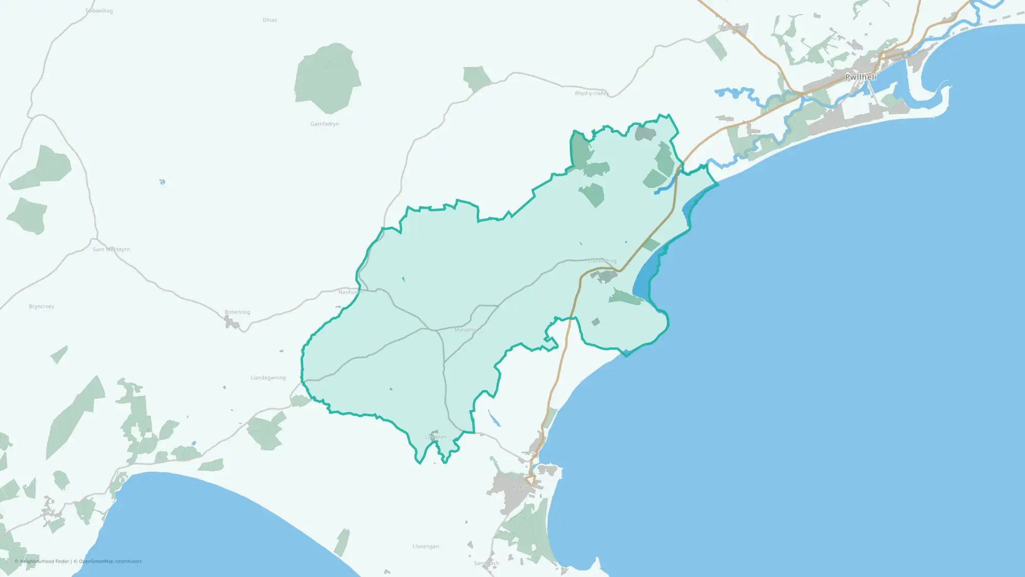 Llanbedrog gyda Mynytho