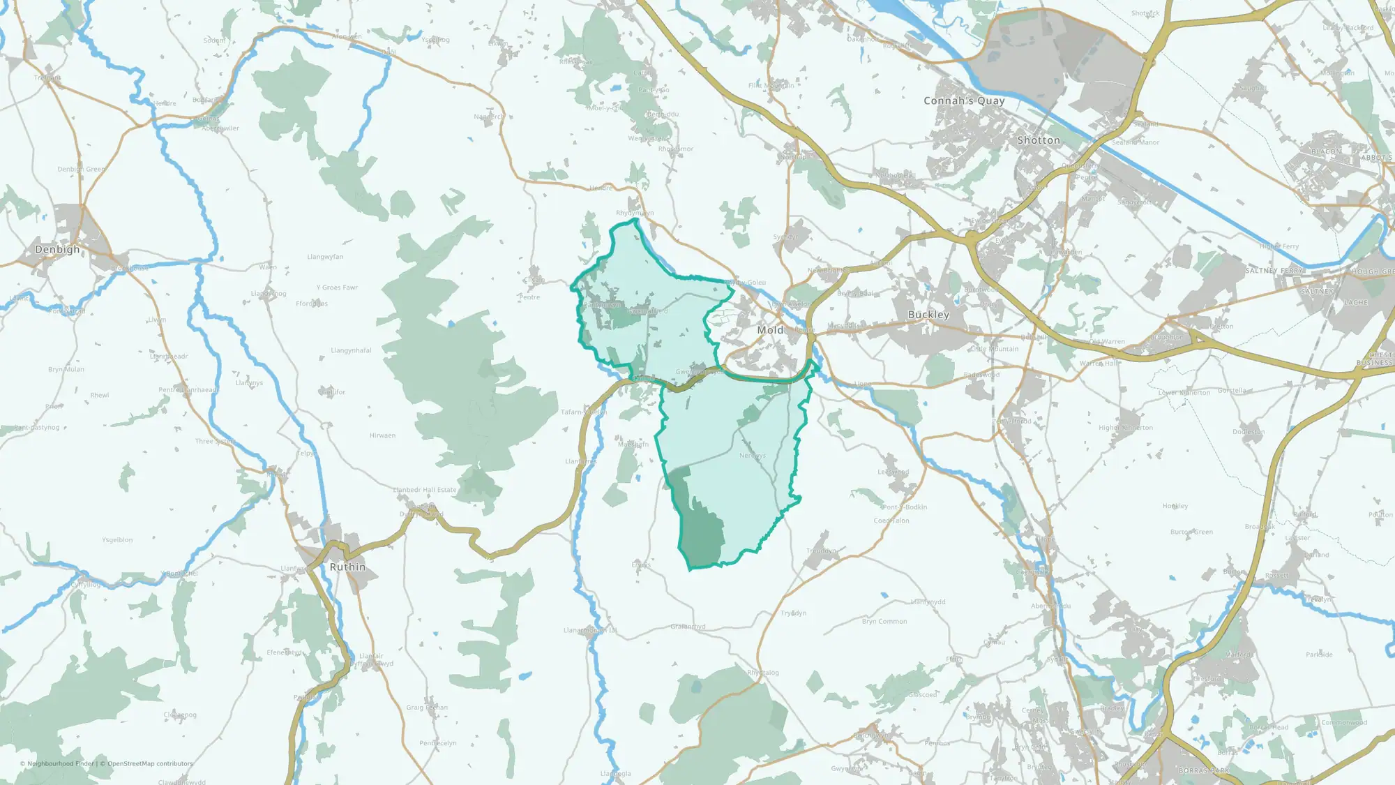 Gwernaffield and Gwernymynydd